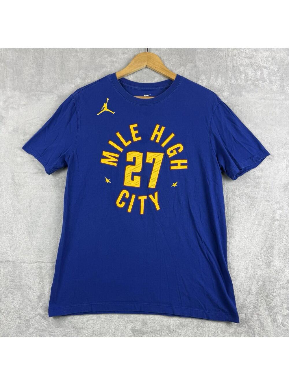 Nike Jordan Jamal Murray Mile High City T Shirt Men's Medium NBA Denver Nuggets